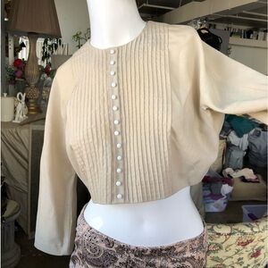 Very unusual Vintage crop top Looks like Victorian style Elaborate details